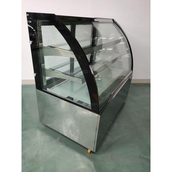 Изогнутый Refrigerated витринный шкаф пекарни используя компрессор Secop