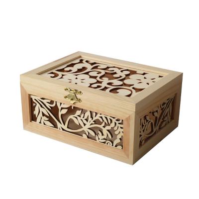 A caixa feita sob encomenda de Logo Natural Wooden Gift Packaging gravou sustentável