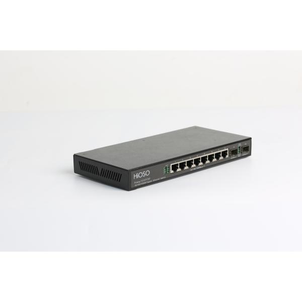 16K MAC Learning 8 1000M TP 2 1000M SFP Ports SFP Fiber Switch 10 Ports
