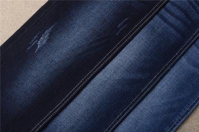 Telas poli da sarja de Nimes do estiramento da urdidura do Slub de rayon 2% Lycra do algodão 22,5% de 75% 0,5%