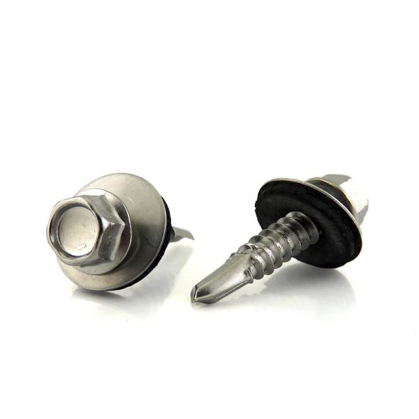 Sandwich Panel Self Drilling Roofing Screws Plain Finish Stainless Steel Tek Screws