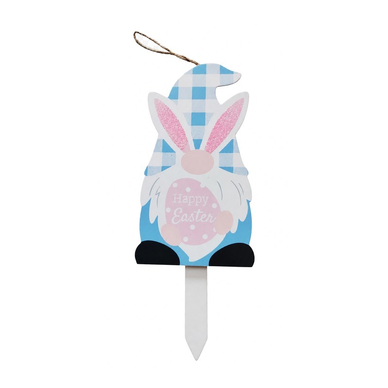 Custom Pastel Easter Gnome Hanging Stake with OEM/ODM Services for Seasonal