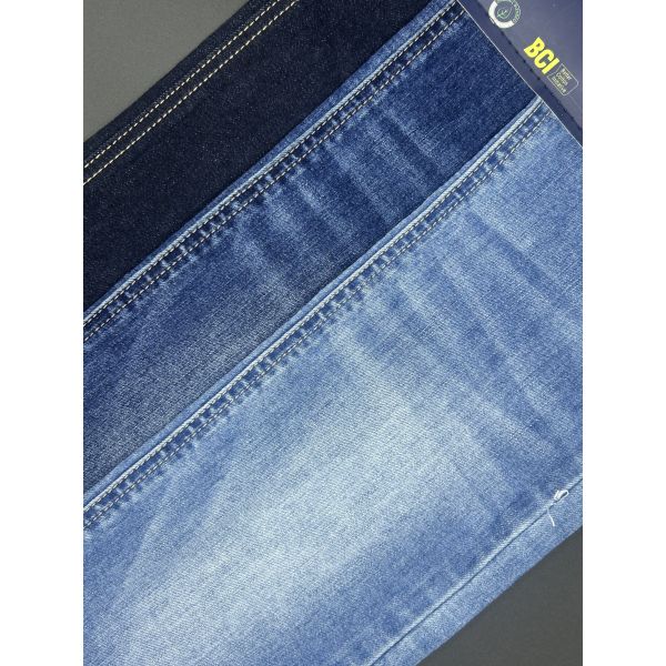 Dark Blue Stretch Denim Fabric 9oz Summer Weight Denim Lightweight