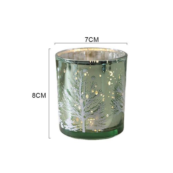 B2B Electroplated Christmas Candle Jars: Bulk Order, Custom Design, Shatter-Resistant for Candle Brands