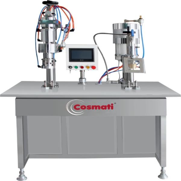 Semi automatic Oxygen Gas Fresh Air spray paint aerosol cans filling machine