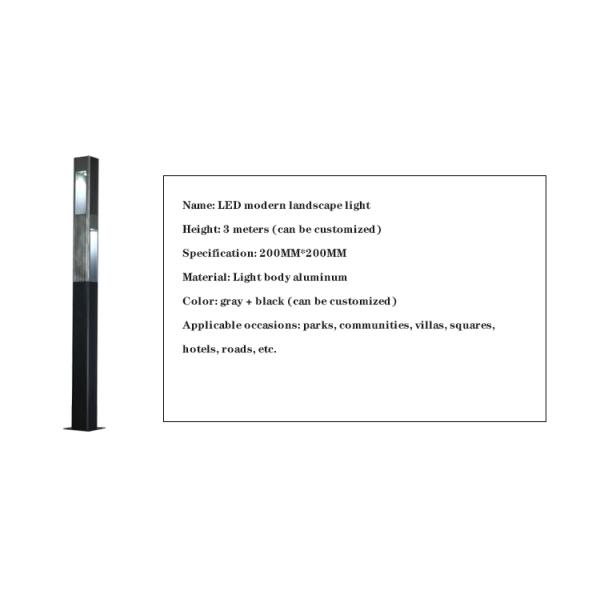 20 Watt 30w 40W Commercial Outdoor Landscape Lighting Four Side 2 Way Modern Backyard