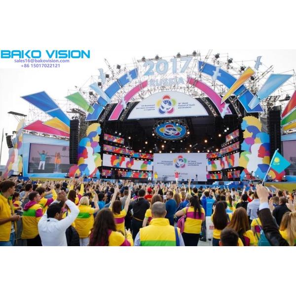 IP65 Outdoor Rental LED Display 6000 Nits Video Wall For Stage Performance