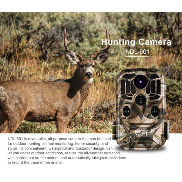 Night Vision Wifi 1080p Outdoor Trail Camera 90 Degree 30mp For Hunting Game