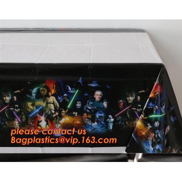 Поставки tablecover партии детей мультфильма скатерти дня рождения с днем рождения пластиковые, рождение ZLDECOR прекрасное 108cm устранимое