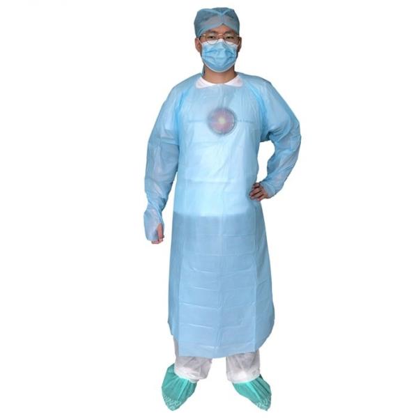 Antibacterial Disposable Plastic Gowns , Disposable Patient Gowns Professional