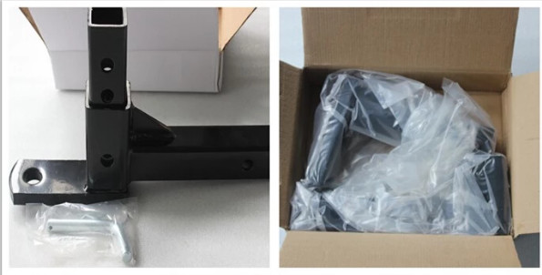 3 - Position Adjustable Trailer Ball Mount Black Color With 5000 LBS Capacity