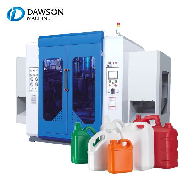 HDPE PP Plastic Processed Blow Molding Machine For 5 Liter Jerry Can Engine Oil Bottle Chemical Container Manufacturing