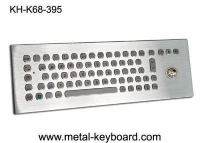 67 chaves Metal o teclado industrial do desktop com o Trackball para a plataforma industrial do controle