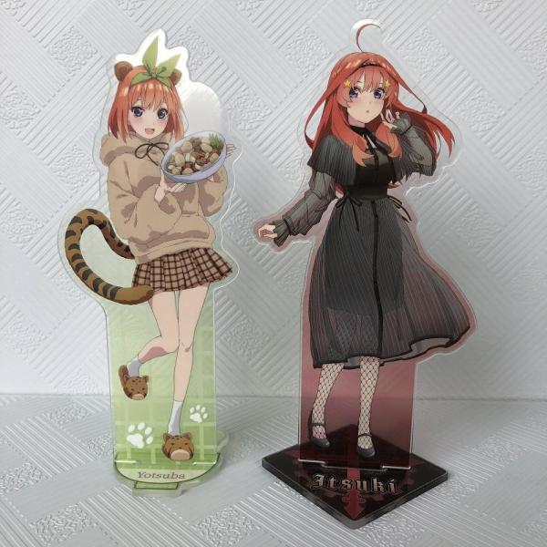 Cartoon Figure Clear Acrylic Standees 6 Color Printed Cute Characters