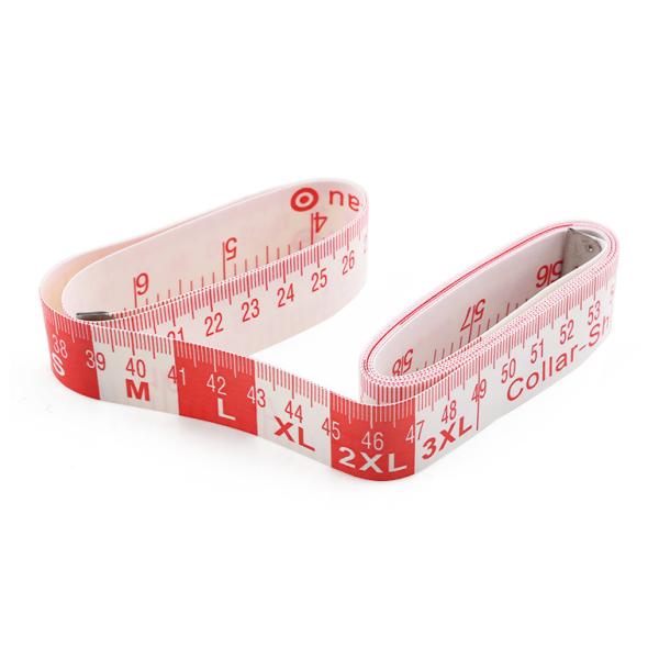 White Custom Tailor Tape Measure , Body Measuring Ruler For Collar Shirt Elastic Waist