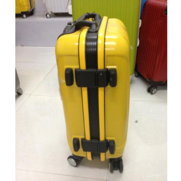 3 Pieces Set Aluminum Trolley Suitcase Luggage ABS Material Logo Customized