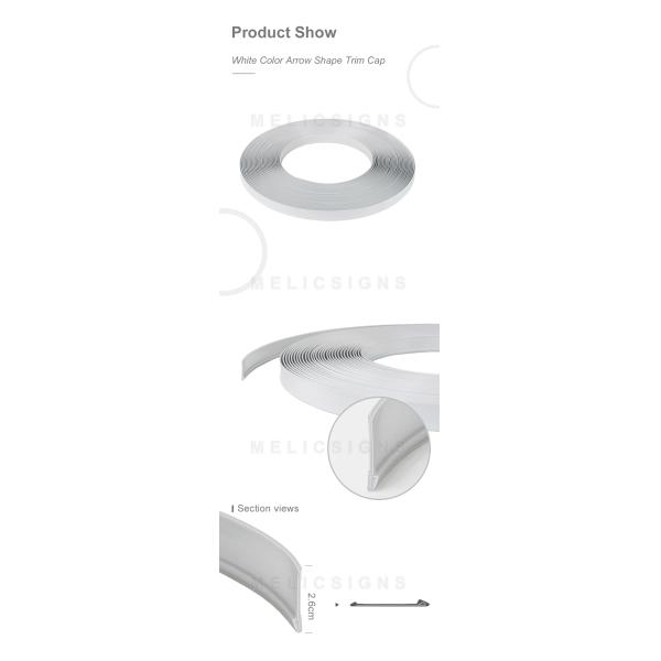 3d Led Letter 1 Inch  Aluminum Plastic Trim Channel Arrow  Type Channel