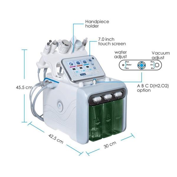 Skin Cleaning Beauty Parlour Products 6 In 1 500W Multifunctional Facial Machine