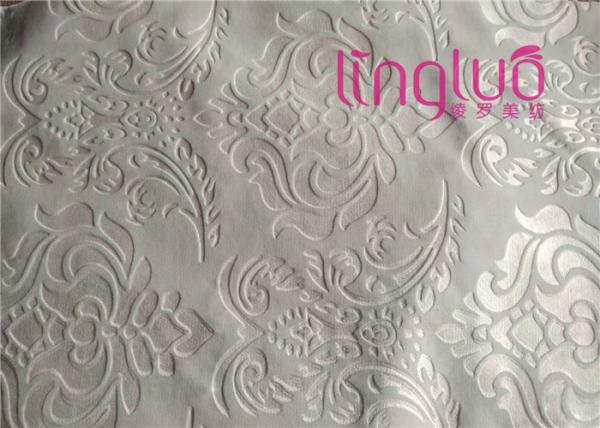 Tear Resistant Jacquard Sofa Fabric Embroidered 100% Polyester