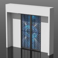 Flexibilité glissant l'écran mené transparent d'intérieur de porte de prise d'écran de LED