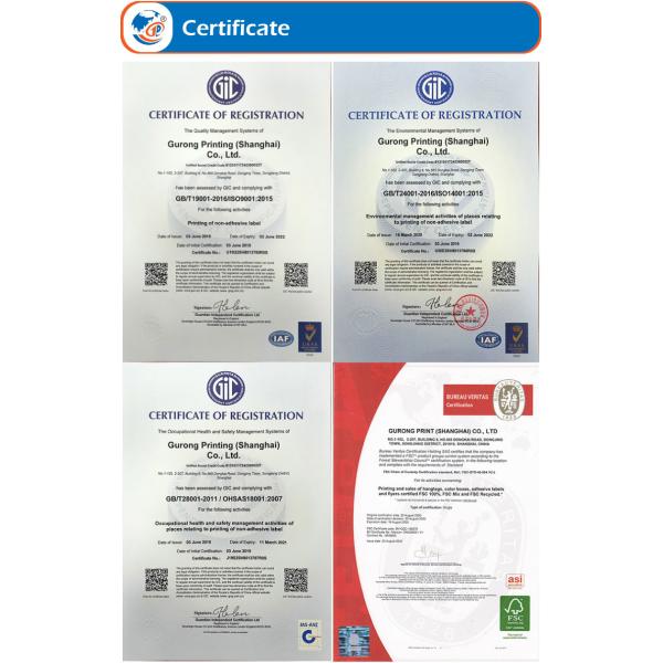 Лоснистые химические продукты обозначают CMYK водоустойчивым штейновым стикером слоения