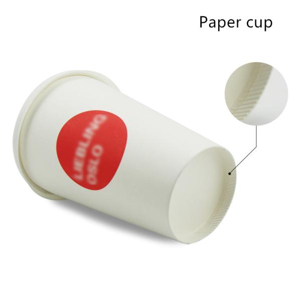 Le PLA compostable a rayé les tasses en bambou de boissons de papier de la fibre 280gsm