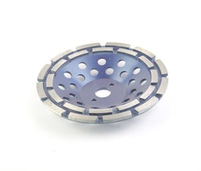 Double Row Diamond Cup Wheel , Durable Metal Bond Diamond Wheel