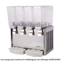 Jus froid automatique du réservoir LED du distributeur quatre de boisson des boissons 4x9L