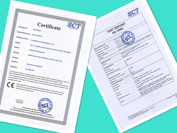 Attractive Seashore Inflatable Water Running Ball With EN14960 3.0m x 2.0m Size