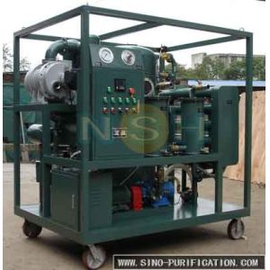 Double-Stage Vacuum Insulation Oil Purifier VFD-Series 4000LPH Transformer Dielectric Fluid Treatment