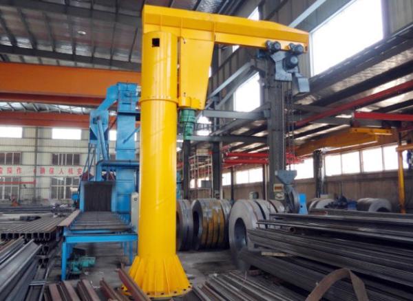 Pillar Mounted Arm Slewing Electric Jib Crane / Industry Crane 5T Capacity