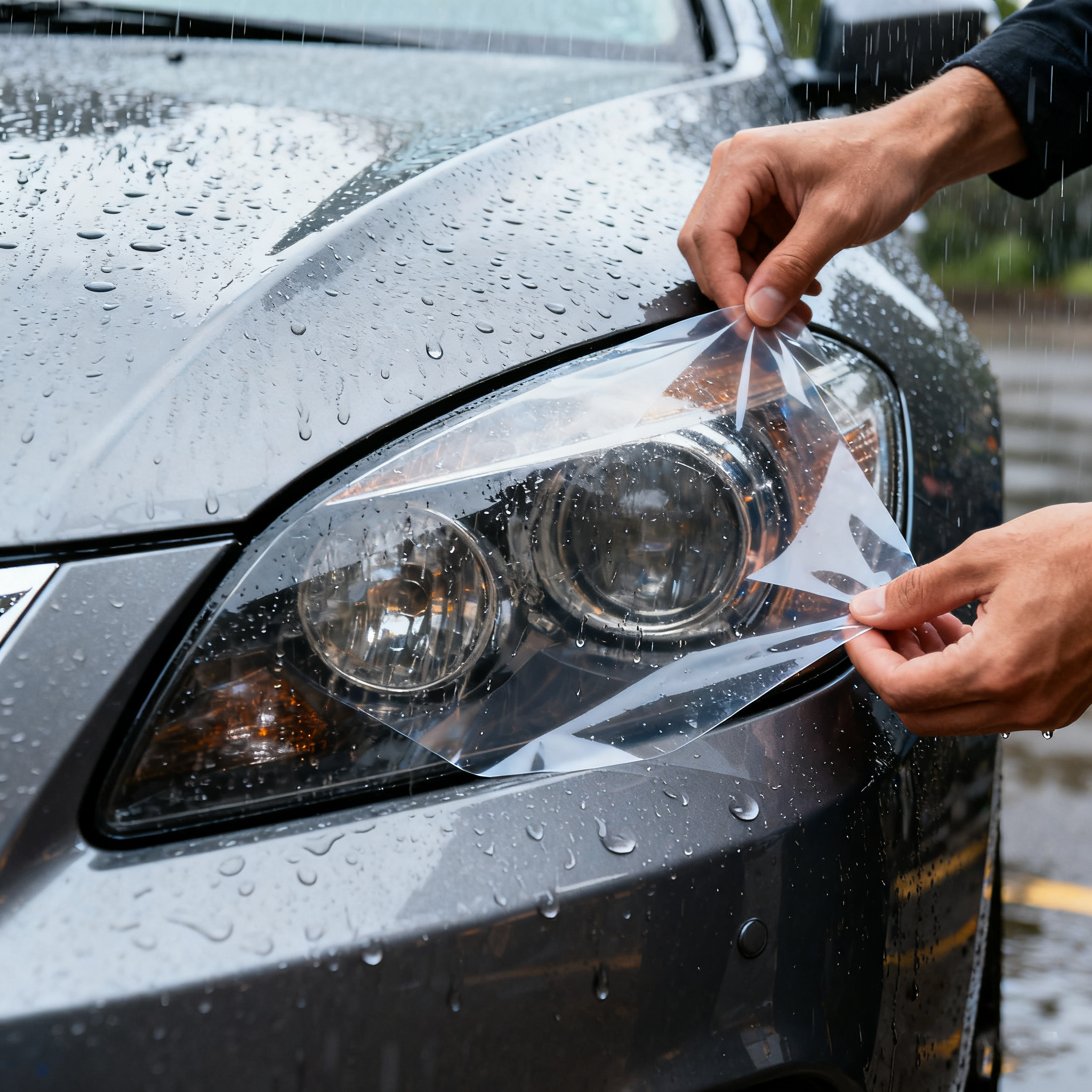 Self-Healing UV Resistant Anti-Scratch Headlight Protection Film TPU Headlight PPF for Cars