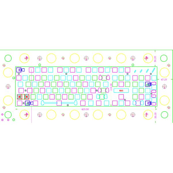 Металлические пломбировочные детали высокоточные пломбировочные детали алюминиевая пластина металлическая клавиатура DM90-MB панель