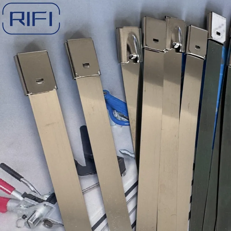 En acier inoxydable 304,316 type boucle de verrouillage de câble, chaque sac 100 PCS