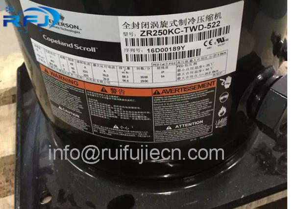 Supply excellent 10hp copeland Scorll compressor ZR125KC-TWD-522 for aircondition refrigeration