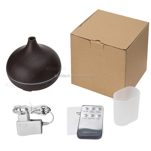 Hot Sale Factory OEM Home Appliances Air Purifier 300ml Wood Grain Aroma Essential Oil Diffuser Humidifier for Large Room Office