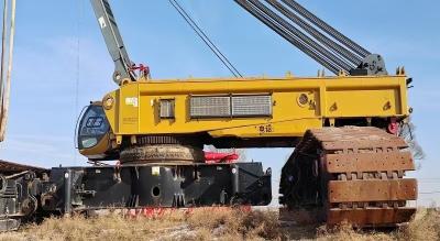 Roxo e Amarelo Granadas de grande porte usadas de 650 toneladas Máquinas de construção profissionais