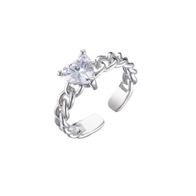 Sterling Silver Crystal Jewelry aberto