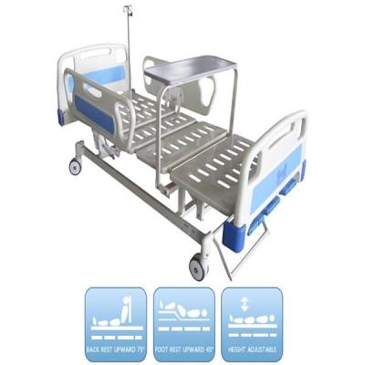 Cama de hospital manual de três funções
