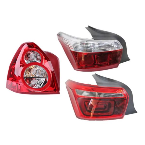 Demillon for 2008-2019 Dongfeng Citroen Elysee Rear Tail Light Assembly Rear Headlights Left and Right Tail Lamp Cover