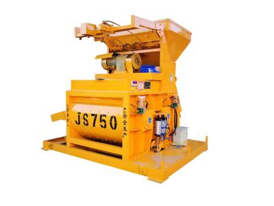 Automated Concrete Mixer Machine Drum Type Yellow Color For Construction