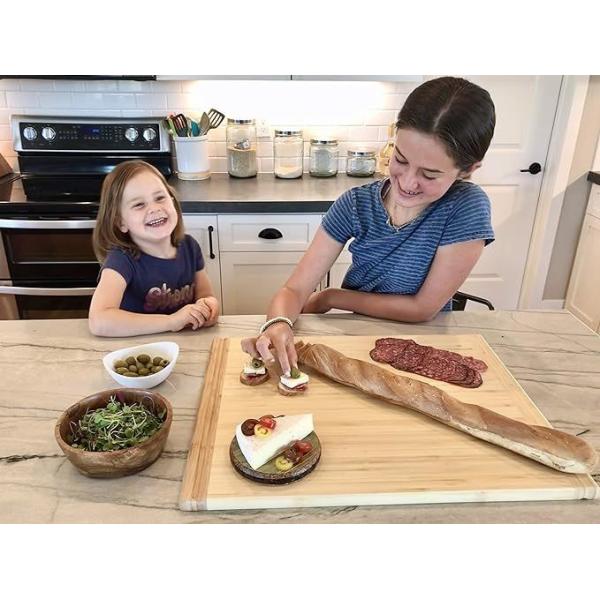 Versatile BSCI LFGB 8 Different Sizes Bamboo Pull-Out Cutting Board for Various Needs