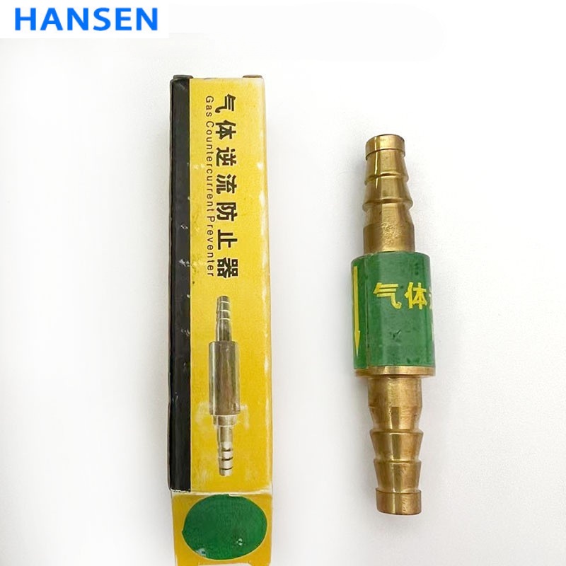 Hose End Flashback Arrestor for Welding Torch , Oxygen & Acetylene Brass Flame Arrester , Safety Flash Back Preventer with Barb Fitting for Oxy-fuel Cutting Welding