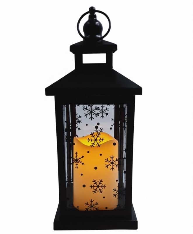 Clear Glass Panels Vintage Style Lantern Rustic Outdoor Decorative Lighting Fixture Ideal for Garden Patio Porch and Home