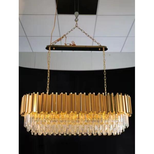Large Crystal LED Chandelier Luxury K9 Crystal Hanging Light Living Room Pendant Lamp