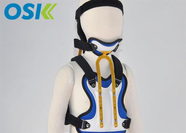 Three Size Neck And Back Brace , Low Temp. Thermoplastic Neck Chest Orthotics