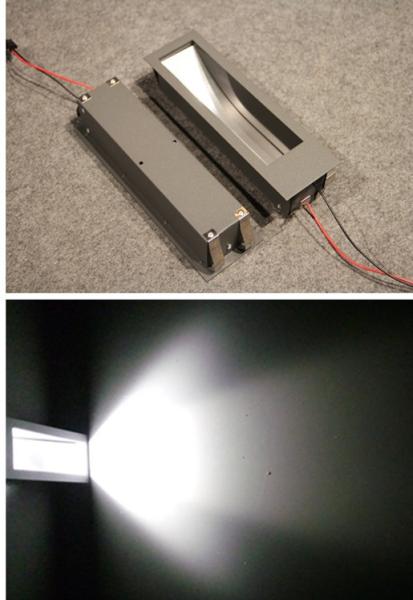 wall recessed wall light/corner light 3w with frosted reflector