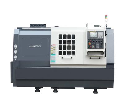 Controle do torno GSK Fanuc do Cnc da cama lisa do Tailstock FTL400 com Guideway linear