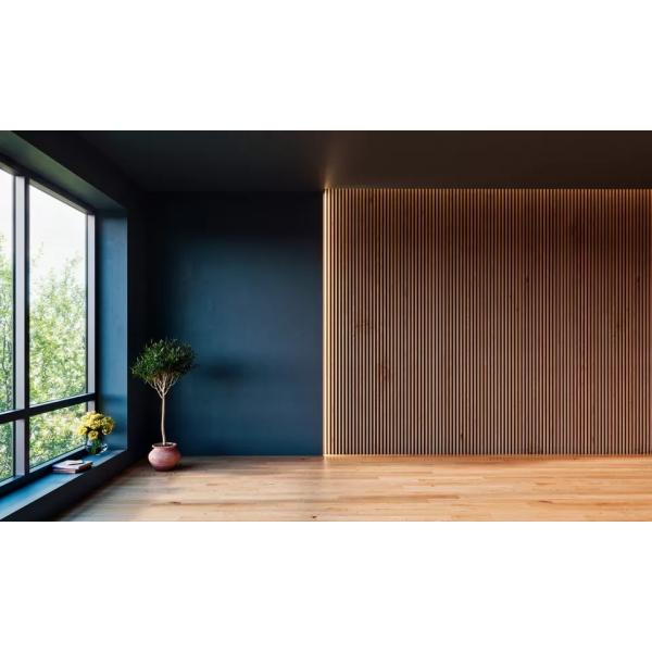 Soundproof Wall Panels Wooden Slat Panels Custom Size Environmental Friendly