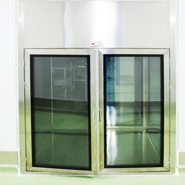 Industrie alimentaire Boîte de passe à verrouillage de salle blanche en acier inoxydable 50 Hz Boîte de passe industrielle avec filtre HEPA